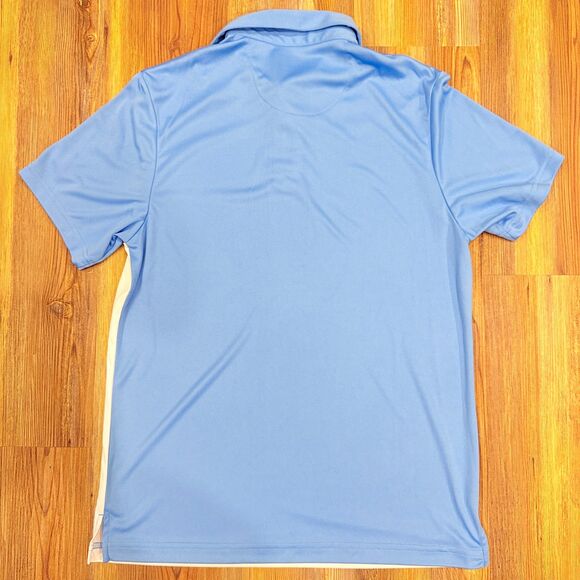 PGA TOUR Pro Series Athletic Fit Blue & White Golf Polo Shirt Size Medium - Picture 3 of 5